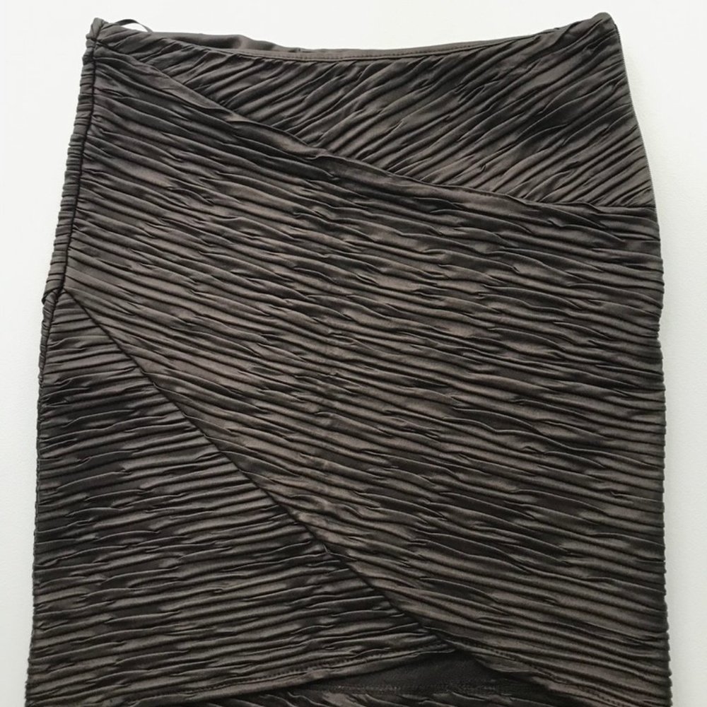 Torn by Ronny Kobo Leather Mini Skirt
